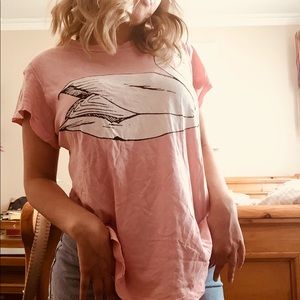 WILDFOX SWAN TEE SHIRT NEVER WORN ONLY MODLED